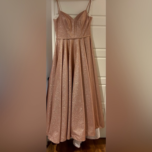 Tiffany Homecoming 27321 Gown in Rose Gold - Picture 2 of 6